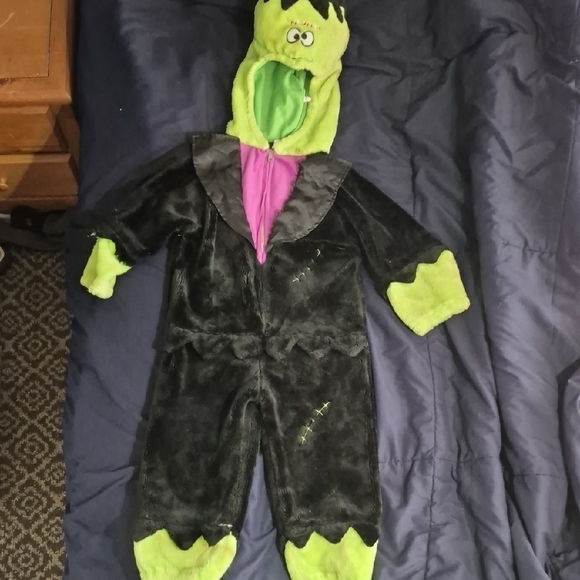 Monster Costume for Kids - Black and Green - Picture 1 of 7